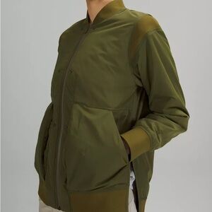 lululemon athletica Green Bomber Jacket